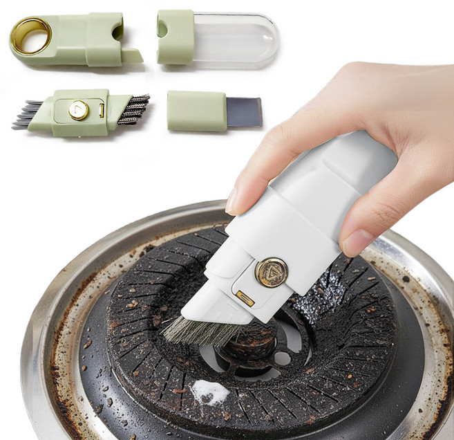 깔끔더하기 기름때제거 틈새 스크래퍼 브러쉬, 1개, 화이트