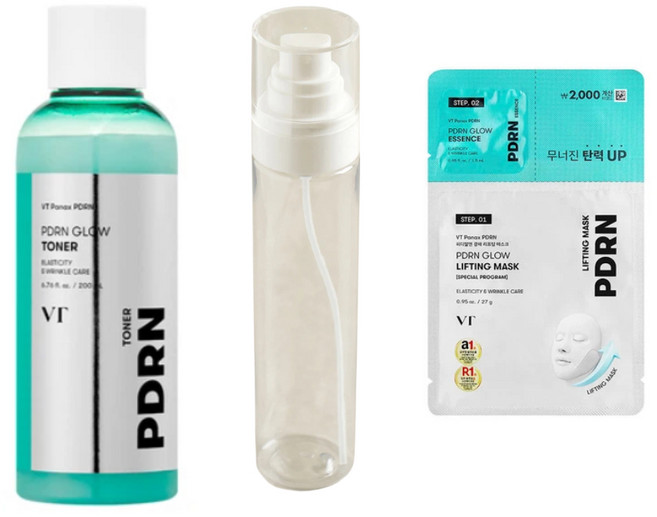 VT PDRN 광채 토너 + 광채리프팅마스크 + 안개 분사 화장품 스프레이 120 ml, 1개, 200ml