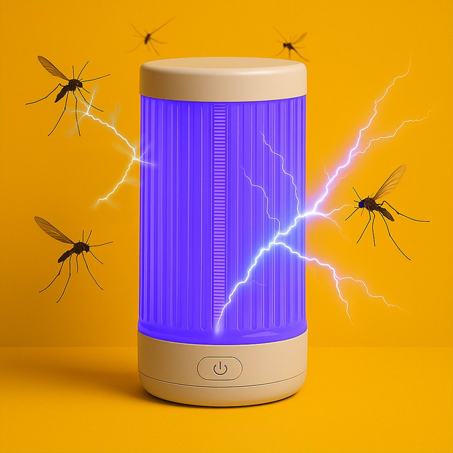 휴대용 무선 LED램프 근자외선 모기퇴치기