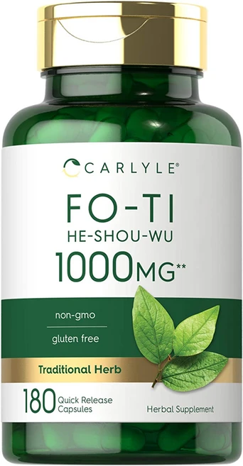 Carlyle 칼라일 포티 루트 Fo-Ti Root 하수오 1000 mg 180 캡슐, 1개, 180정 - 쿠팡