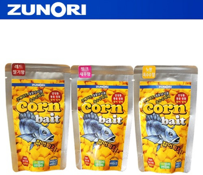주노리 콘베이트 옥수수미끼 100g, 노랑 옥수수향, 1개