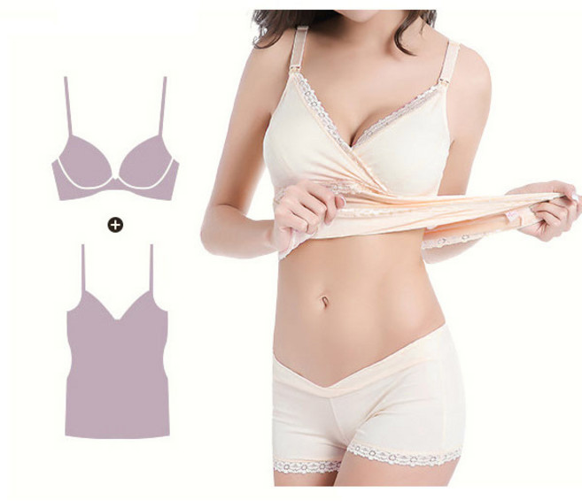 마더라이크 임산부 레이스 수유런닝 5001 수유나시 캐미솔 속옷