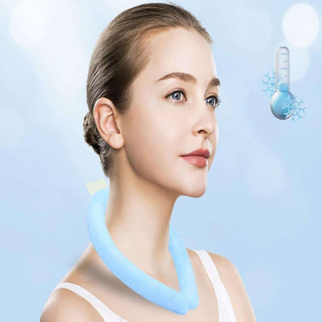 럽제이유 시원한 저자극 넥워머 넥쿨러, 블루(소라), 1개