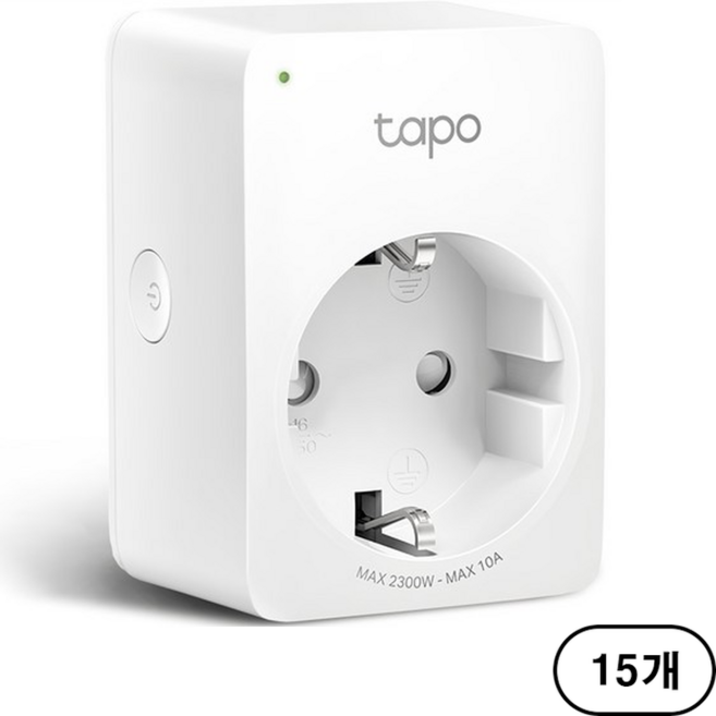 티피링크 미니 스마트 Wi-Fi 플러그 Tapo, 15개, Tapo P100