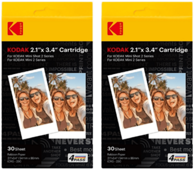 코닥 미니2 / 미니샷2 전용 카트리지 2.1 x 3.4 30p, 2인치카트리지, 60개