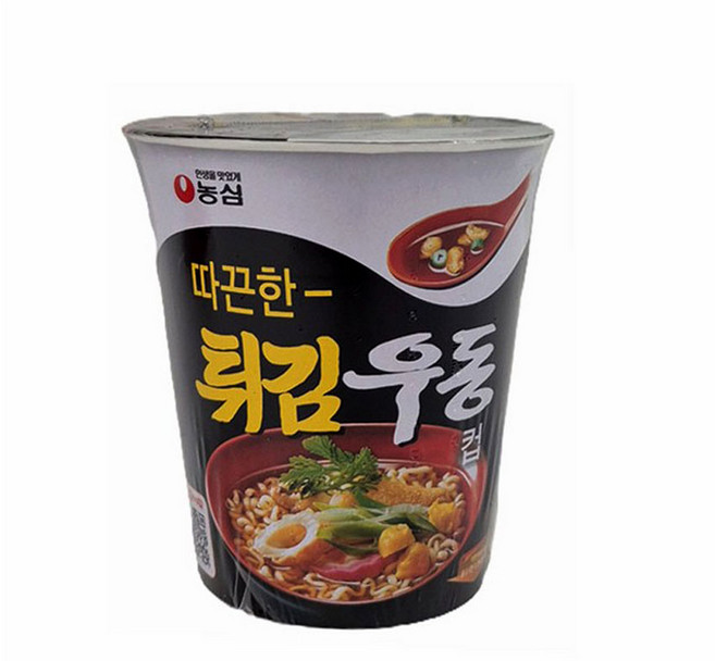 튀김우동 컵면, 62g, 18개