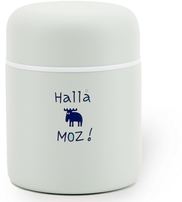 MOZ 스웨덴 316 스텐 미니 푸드자 보온 도시락 이유식 죽통 어린이 보온도시락, 1개, 300ml, 베이비민트