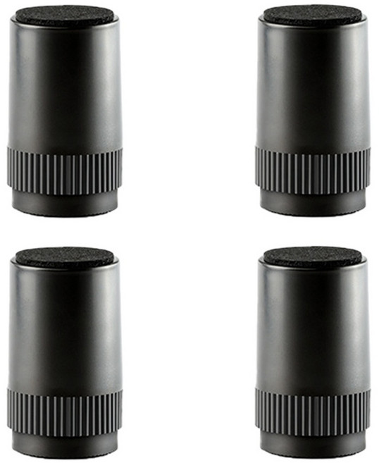 케이홈 가구 다리 높이 조절 발 받침 원형 60x100mm 4개입, 블랙 원형 60x100, 4개