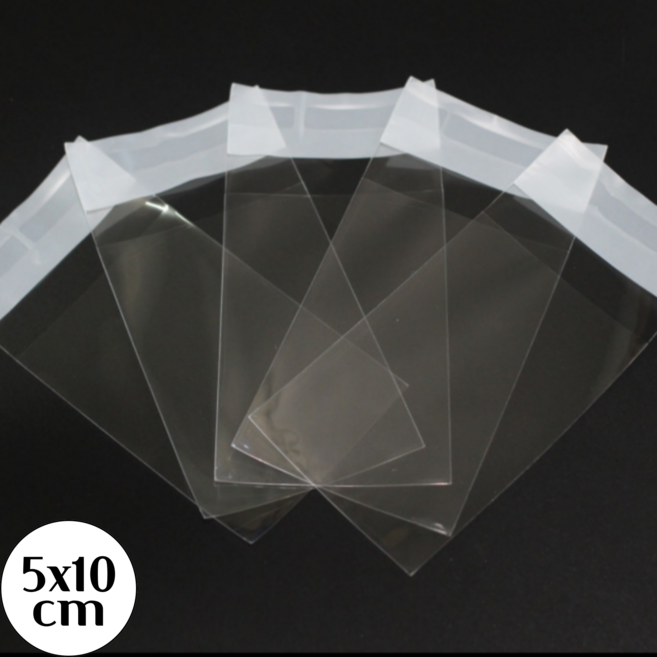 접착 OPP 봉투 5cmX10cm 200개 포장 비닐 투명 오피피 포장지