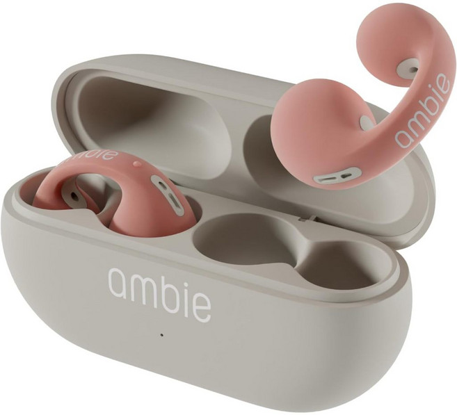 【竭力萊姆】日本 ambie AM-TW02 耳機 高通 cVc8.0 降噪 aptX 高音質, 二代 Flamingo×Beige