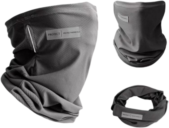 Velon 쿨링 자외선차단 안면커버 골프 냉감 페이스커버 UV차단 마스크, 1개, 진한 그레이