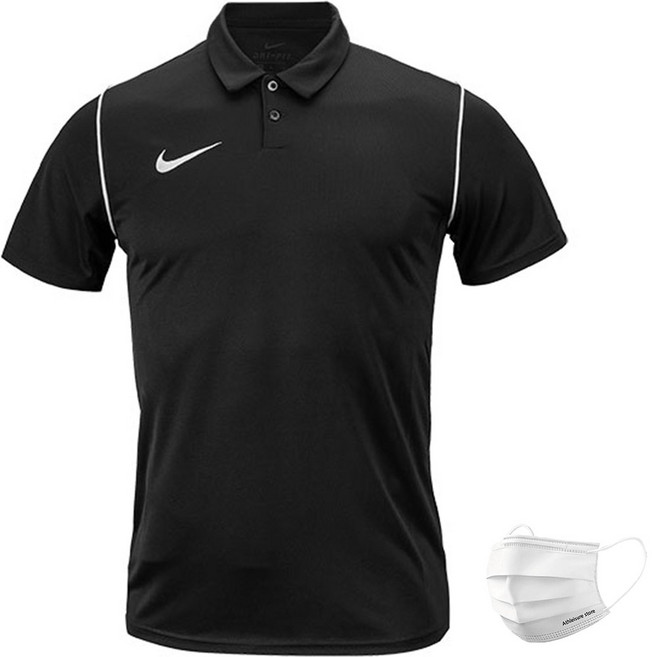 나이키 골프 드라이핏 남녀공용 골프웨어 폴로 여름 반팔티 반팔 카라티 티셔츠 PARK20 블랙 + ALS 마스크