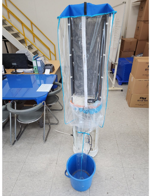윈드앤케어 스탠드에어컨 투명 커버형 세척가대/삼성전자서비스공식납품업체, 1개