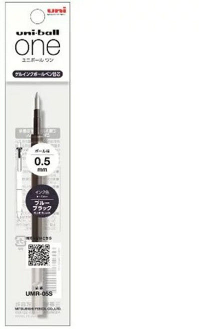 uni-ball ONE 鋼珠筆替芯 (0.38mm／0.5mm), 1個, 0.5mm-藍黑色