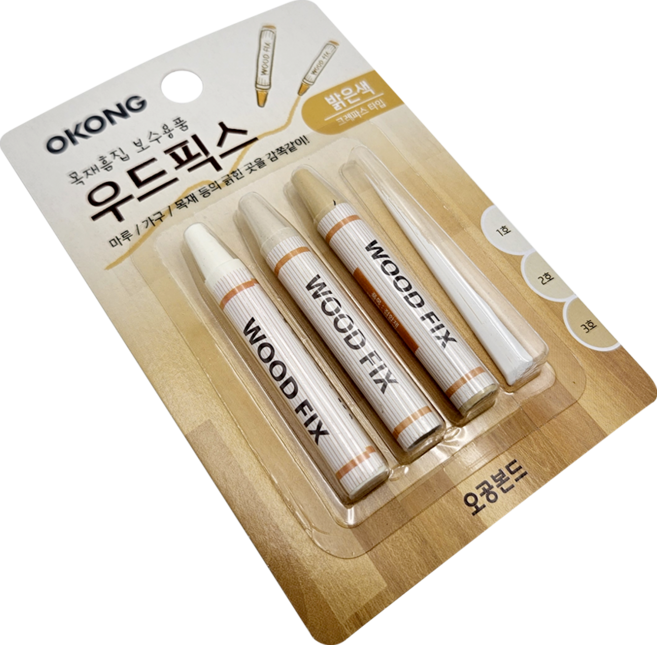 오공 우드 픽스 가구 흠집보수제, 1개, 밝은색