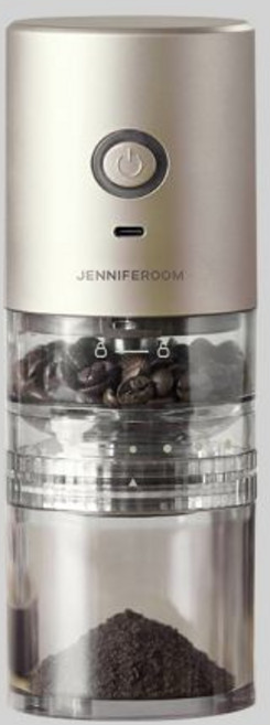 제니퍼룸 포터블 전동 커피 그라인더 휴대용 원두 분쇄기