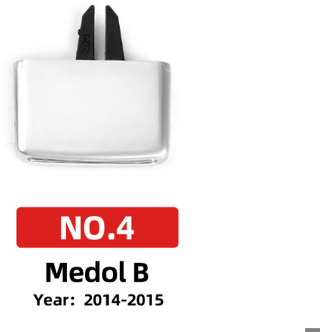 1Pc 자동차 AC 에어 벤트 그릴 탭 클립 메르세데스-벤츠 E 클래스 W212 2009-2015 용 자동차 에어컨 콘센트 수리 키트, 03 Model B No.4, 1개