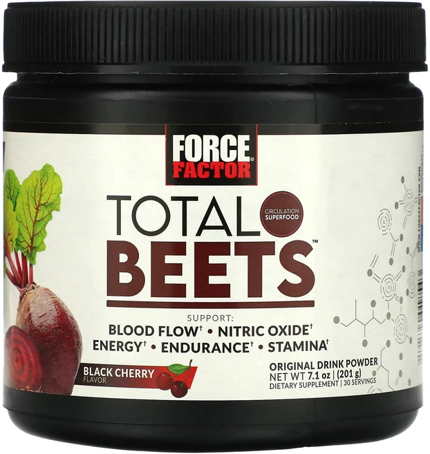 효과가좋습니다 Force Factor Total Beets 오리지널 드링크 분말 블랙 체리 맛 201g(7.1oz) 고급영양제, ForceFactorTotalBeets오리지널드링크분말, 201g, 1개 - 쿠팡