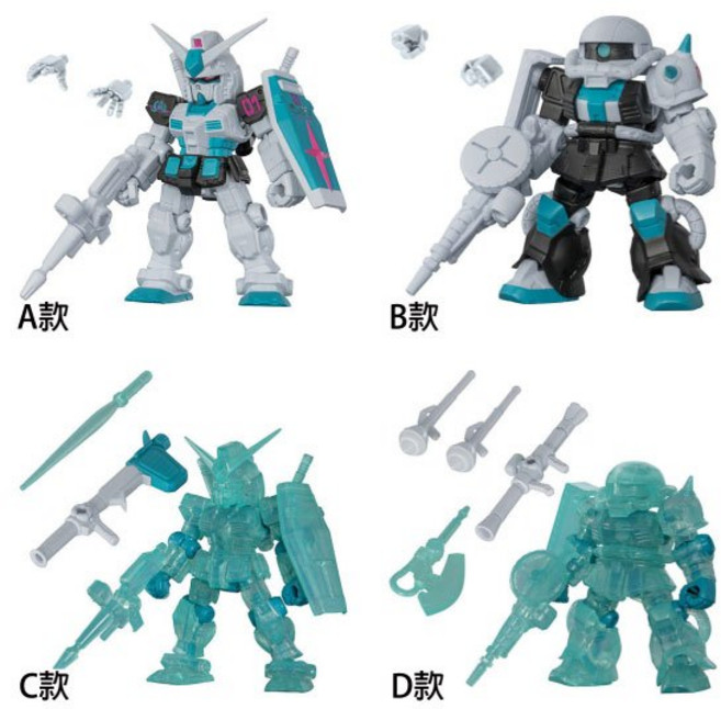 BANDAI 鋼彈ENSEMBLE 初音配色篇 轉蛋扭蛋模型, 1個, 整套22B06