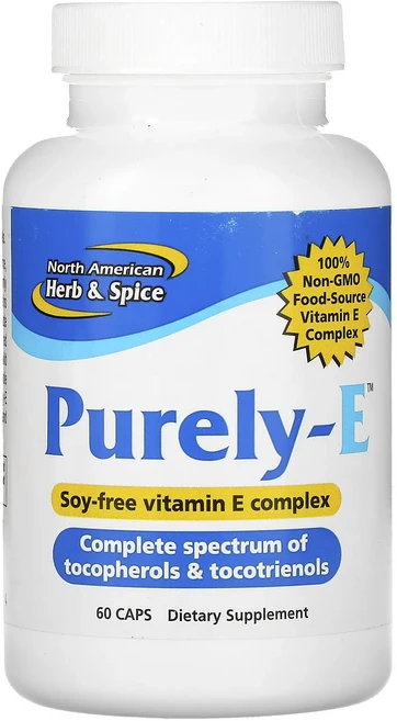 North American Herb & Spice Purely-E 캡슐 60정, NorthAmericanHerbSpicePurelyE캡, 1개 - 쿠팡