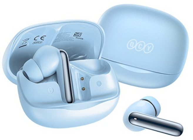 QCY MeloBuds N50 HT12 主動降噪真無線藍牙耳機 晴空藍 高效降噪 純靜樂音