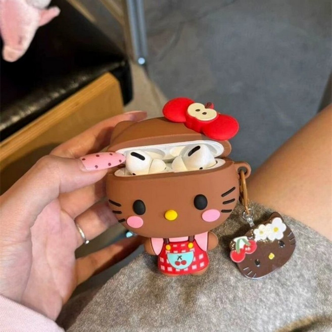 TYREUS 체리 키티 케이스 에어팟 프로3 호환 부품 케이스