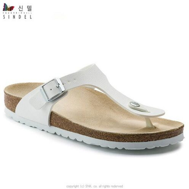 신델 남성 여성 플립플랍 버켄 소가죽 코르크 슬리퍼 쪼리 sbs0012