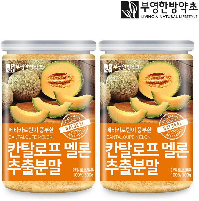 부영한방약초 칸탈로프 멜론 추출분말 가루 300g, 2개