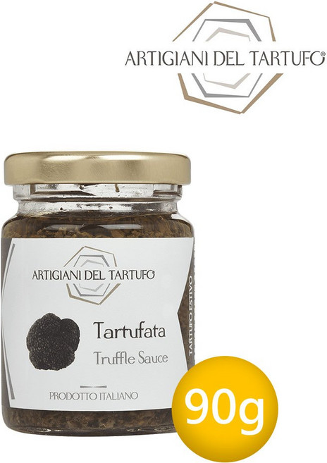 Artigiani del Tartufo 義大利職人 黑松露鹽 / 黑松露醬 / 白松露牛肝菌菇醬, 1個, 黑松露菌菇醬 90g