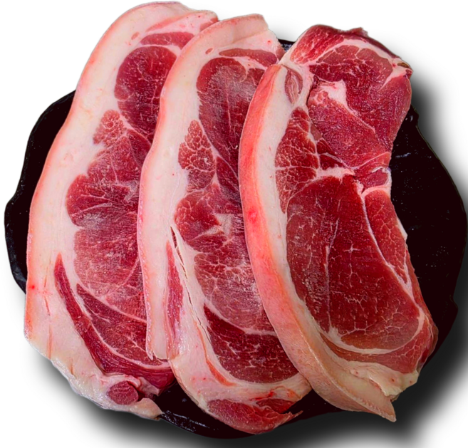 (내일도착) 미트컷 한돈 돼지 뒷다리살 왕 구이용, 2개, 1kg