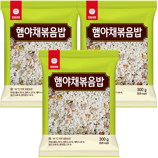 천일식품 햄야채 볶음밥, 300g, 3개