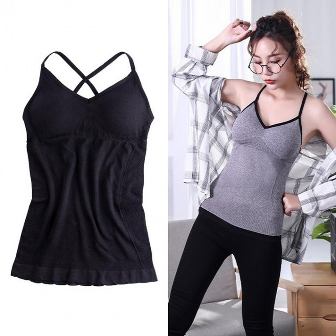 편한 노와이어브라 나시브라 여자 여성 압박나시 런닝 끈나시 브래지어 노와이어 나시형브라 캡끈나시