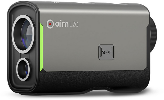 [골프버디] AIM L20 GPS 샷트래킹 OLED 레이저 거리측정기, 그레이/메탈