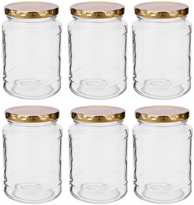 테크팩 원형 유리병, 42개, 500ml