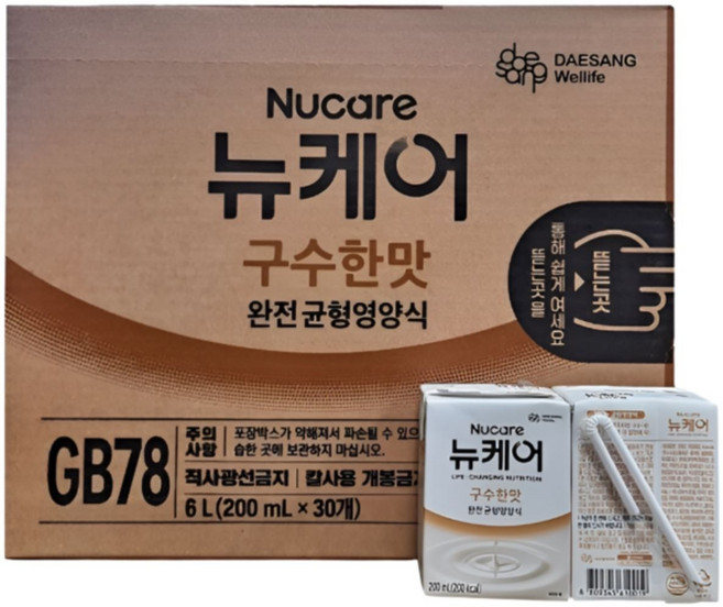 대상 웰라이프 균형 영양식 뉴케어 구수한맛, 200ml, 30개