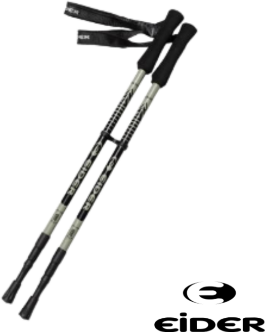 [오늘출발] 아이더 두랄루민 초경량 가벼운 3단 등산 스틱 지팡이 2P 1SET, 카키, 1개