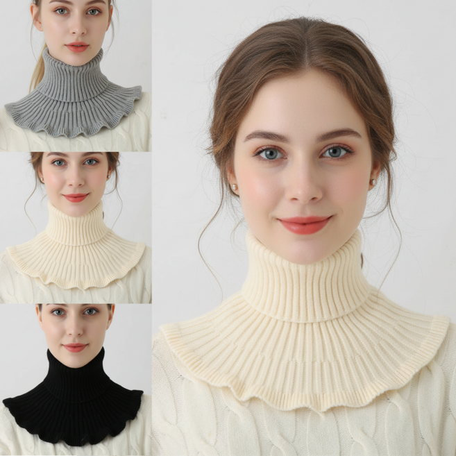 두두타운 여성 페이크 터틀넥 목폴라