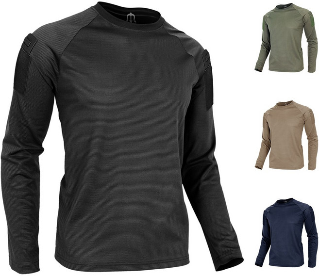 군헌터 택티컬 긴팔 전술 컴뱃 셔츠 소방 경찰 특수부대 특전사 경호 밀리터리 티셔츠