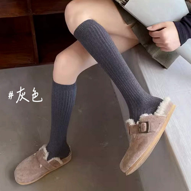 長襪 小腿襪/及膝襪/膝下襪/高筒襪/長筒襪/中統襪/黑長襪/學生襪/堆堆襪/厚襪子