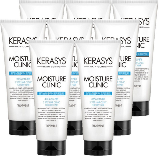 케라시스 헤어클리닉 트리트먼트 모이스춰, 8개, 300ml