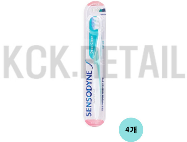 센소다인 딥클린 초미세모 칫솔, 1개입, 4개