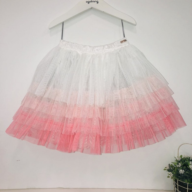 아가방(야탑점) 4단 그라레이션 봄 캉캉스커트~ 사랑스러운 공주님 샤 스커트입니다~~