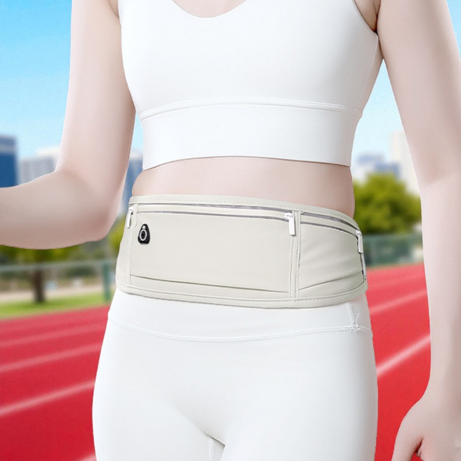 리소움 초경량 방수 완전밀착 러닝벨트, 그레이, 1개