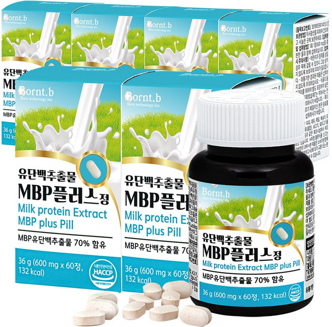 본트비 MBP 유단백 추출물 엠비피 mbp, 6개, 36g