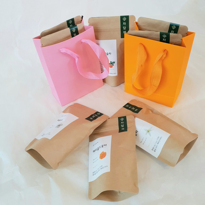 차담제 꽃차 티백 (7티백/ 매화 목련 벚꽃 귤꽃 메리골드 쑥꽃 국화 메리골드이슬 복숭아꽃 스프링블러썸), 6.쑥꽃차(0.5g/1ea), 2개, 7개입