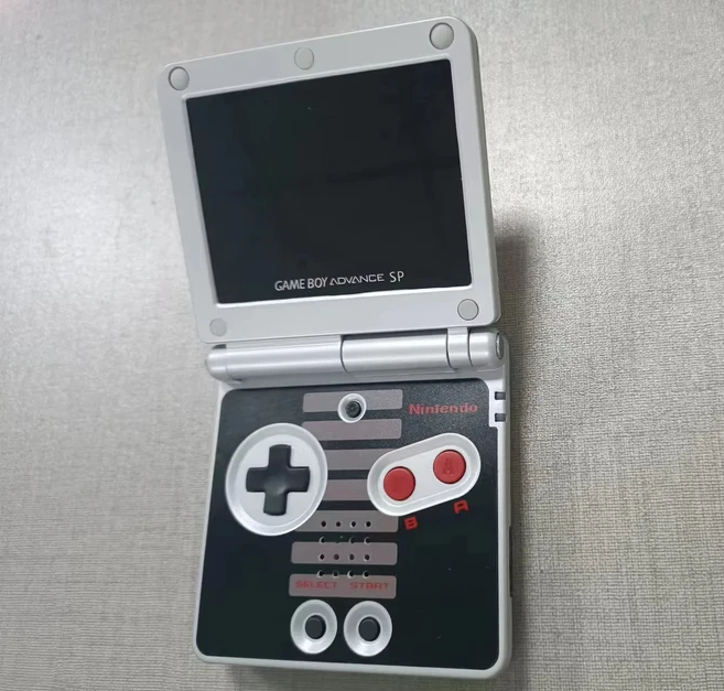 게임보이 어드밴스 SP AGS-001 리퍼비시 GBA SP 게임 콘솔 ( IPS 스크린 케이스 밝기 조절 기능 포함), 01 CHINA, 02 IPS LCD, 20 NES