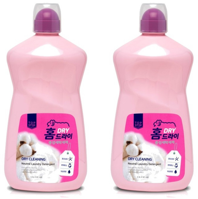 탑스텝 홈드라이 세탁세제 (일반/드럼 겸용) 중성세제, 2개, 1.1L
