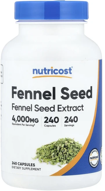 프리미엄상품 Nutricost 회향 씨 캡슐 240정(캡슐 1정당 200mg) 끝내주게잘나가는상품, Nutricost회향씨캡슐240정캡슐1정당200mg, 1개 - 쿠팡