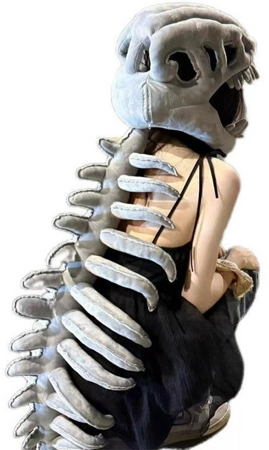 恐龍骨骼造型服裝 柔軟舒適材質 輕巧易穿脫設計, 兒童款