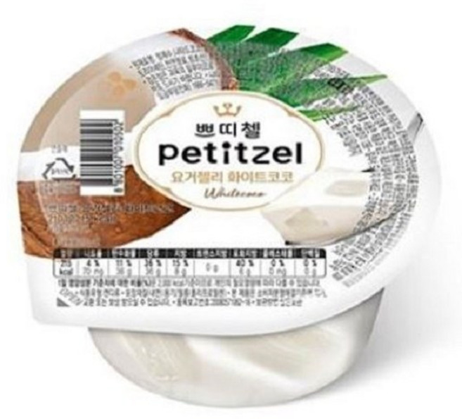 쁘띠첼 요거젤리화이트코코 냉장젤리, 210g, 6개